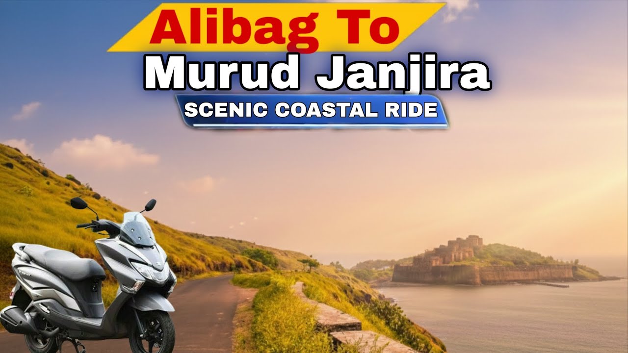 Alibag To Murud Janjira🚩// Perfect Costal Escape//🏍️#marathivlog #murudjanjira 