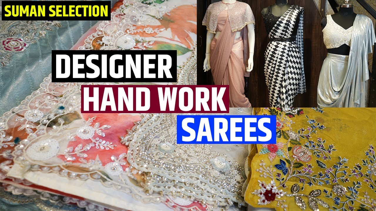Exclusive Designer Hand Work Sarees Manufacturer and Wholesaler in Kolkata // Suman Selection
