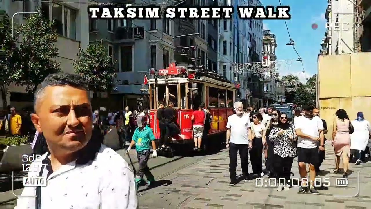 ISTANBUL Takism Square Walking Tour 🇹🇷 | 2022 | 4k Istiklal street Turkey