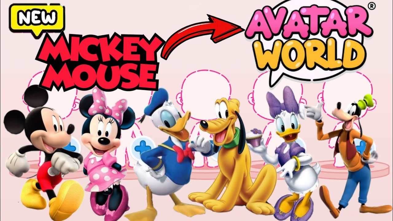 Wow✅ How To Create MICKEY MOUSE AND FRIENDS In Avatar World #pazugames #avatarworld 