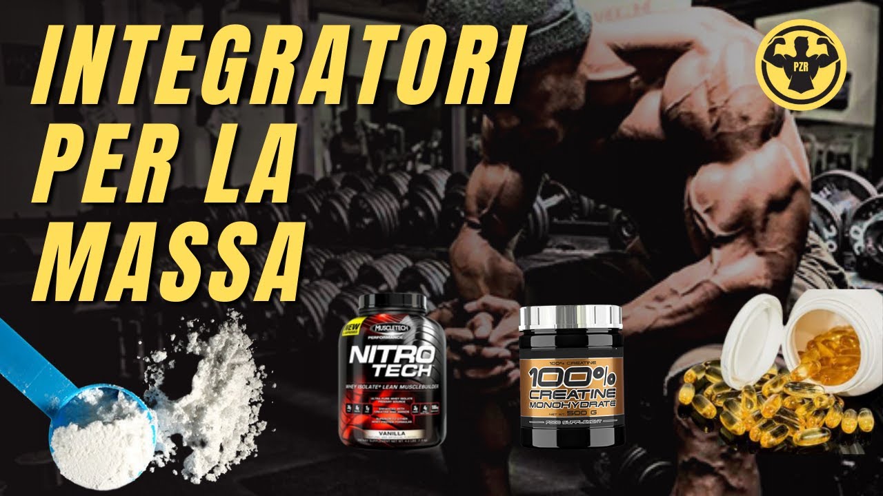 INTEGRATORI migliori per la MASSA MUSCOLARE 🔥