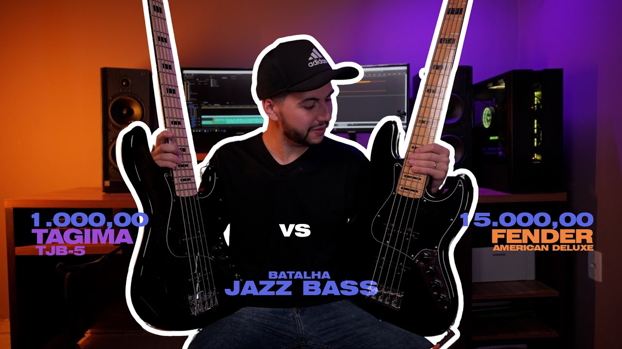 BATALHA JAZZ BASS Caro VS Barato - Tagima TJB5 VS Fender AM Deluxe V