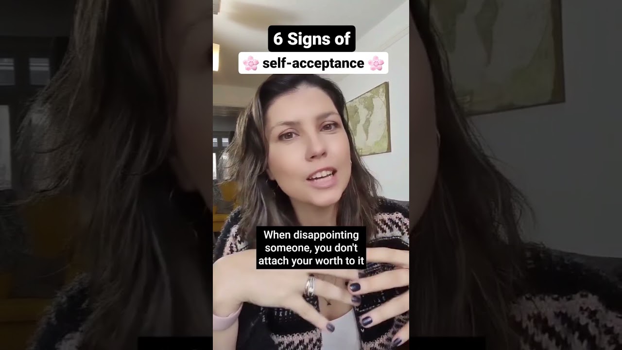6 signs of self-acceptance