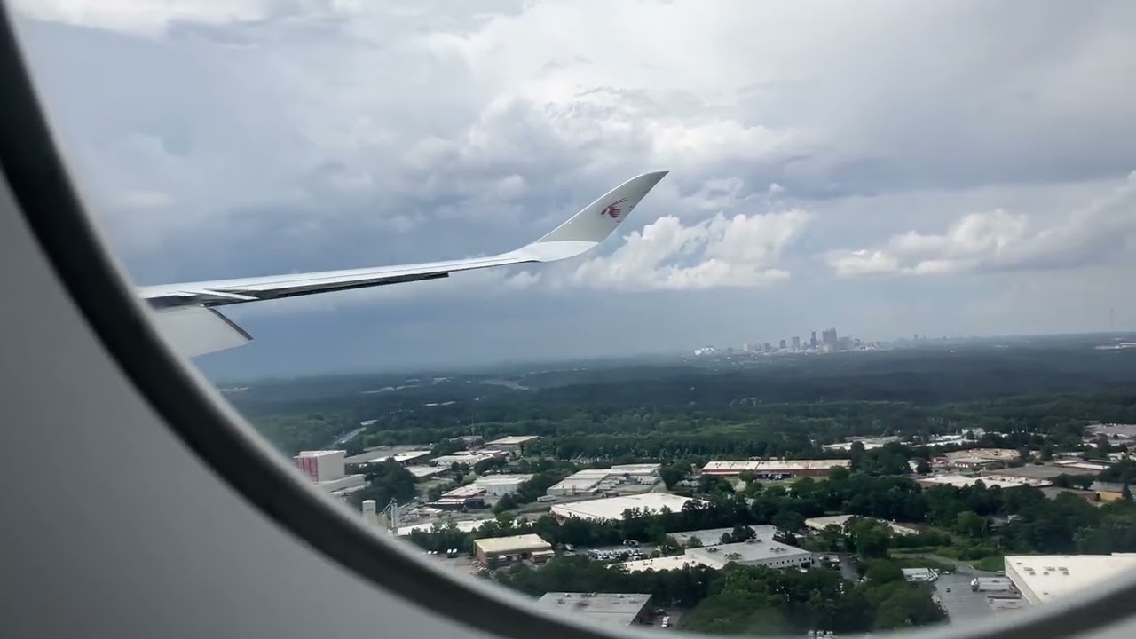 QR755 A350-1000 Doha—Atlanta Landing