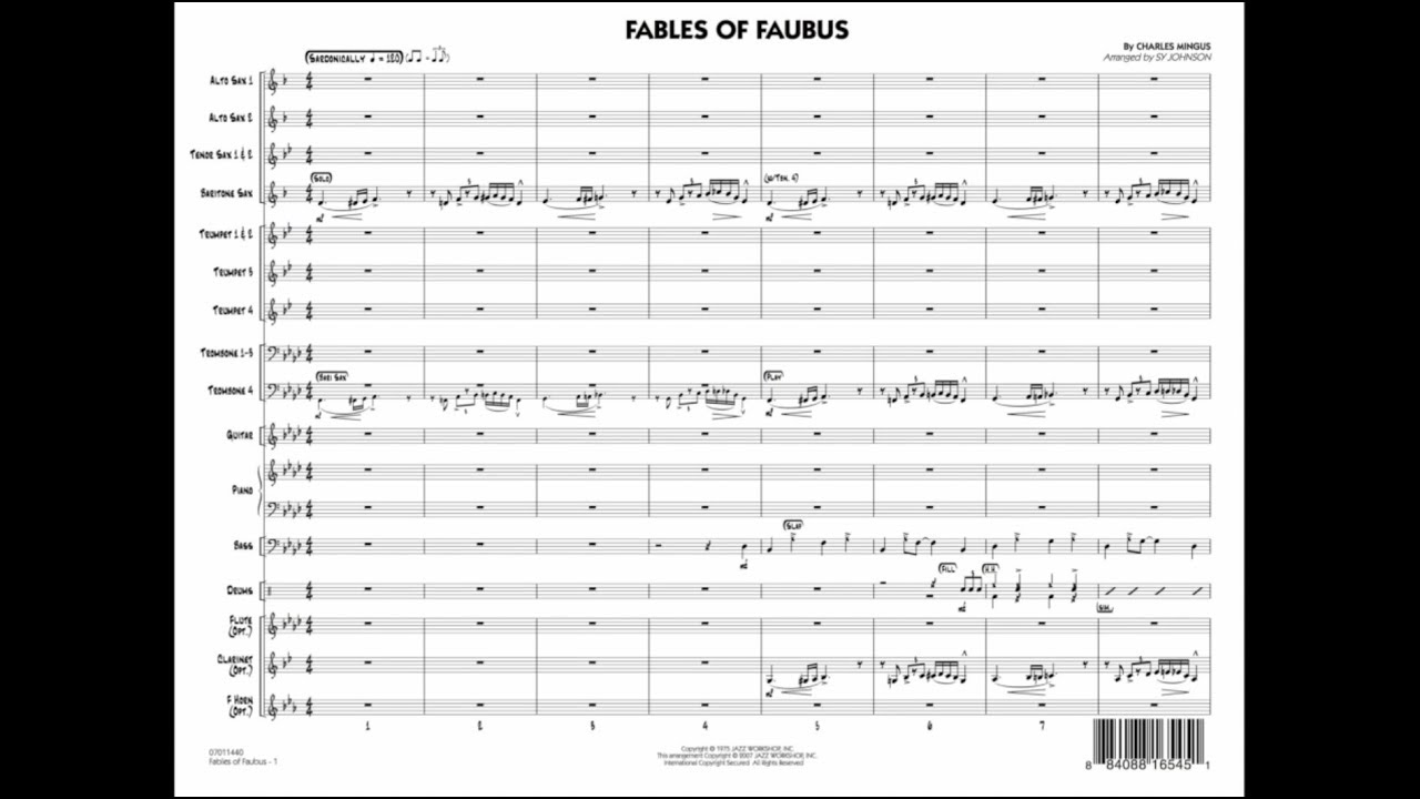 Fables of Faubus by Charles Mingus/arr. Sy Johnson