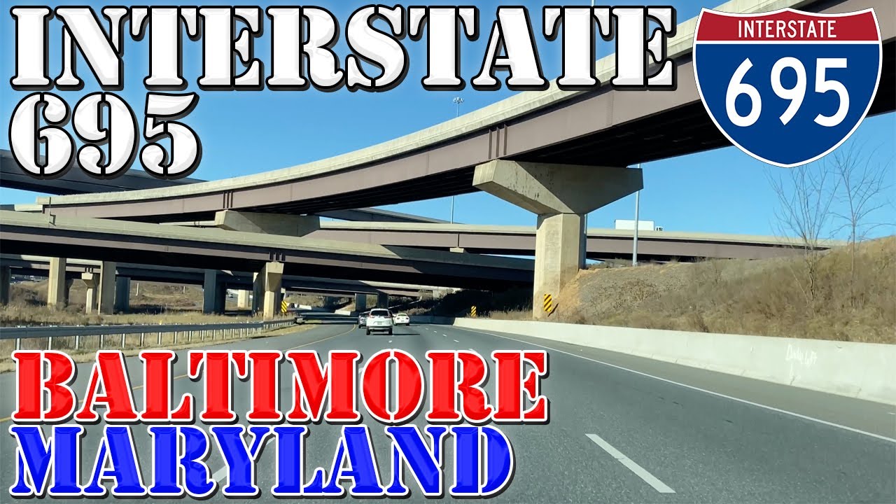 I-695 - Baltimore Beltway FULL Loop ALL Exits - Baltimore - Maryland - 4K Highway Drive