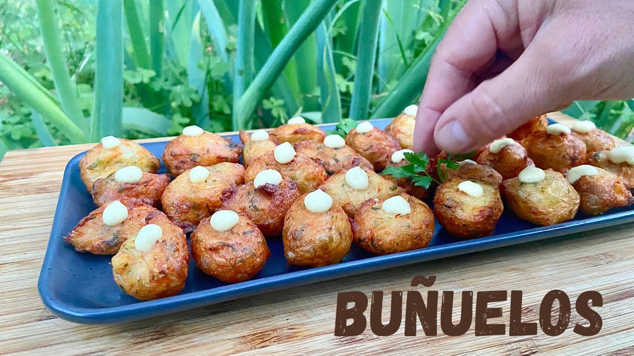 BUÑUELOS de BACALAO Dorados y Crujientes Masa Casera Fácil 👍🏻 - GUILLE RODRIGUEZ
