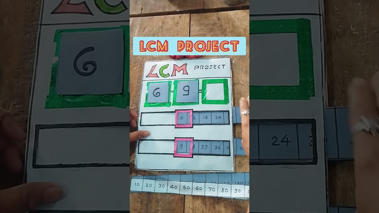 LCM Project🔥🔥#TLM for primary School📚# Maths Tlm for Class4#class5#sweetsir