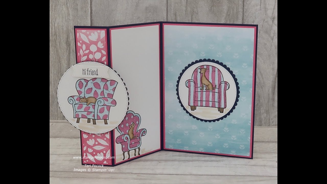 Sit Stay Relax - Simple Fancy Fold Card
