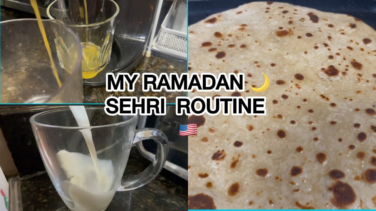 My Ramadan Sehri Routine 🌙 | What I Eat for Sehri in USA 🇺🇸