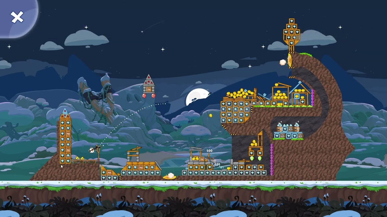 Angry Birds Friends Level 6 Tournament 1687 three stars NO POWER-UP walkthrough 2026-01-22