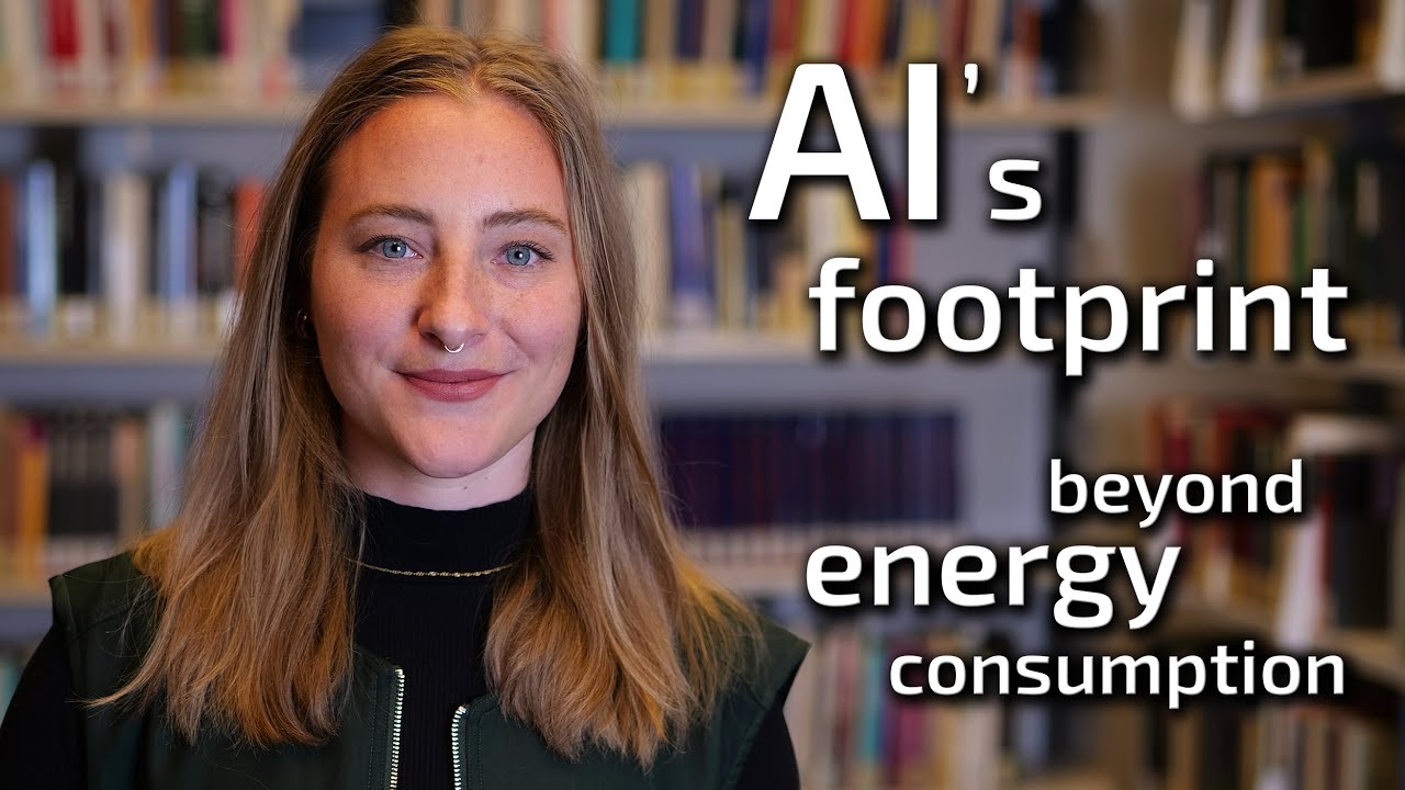 AI&rsquo;s footprint &ndash; beyond energy consumption | Sophia Falk | IWE in 2 min