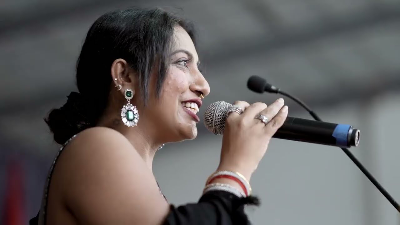 Playback singer and Choice School Alumni Anna Katharina on stage