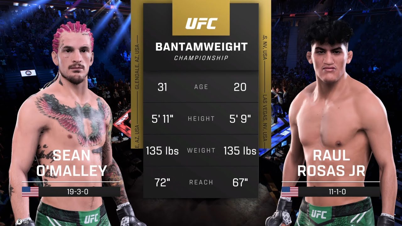 EA Sports UFC 5 Gameplay Sean O'Malley vs Raul Rosas Jr