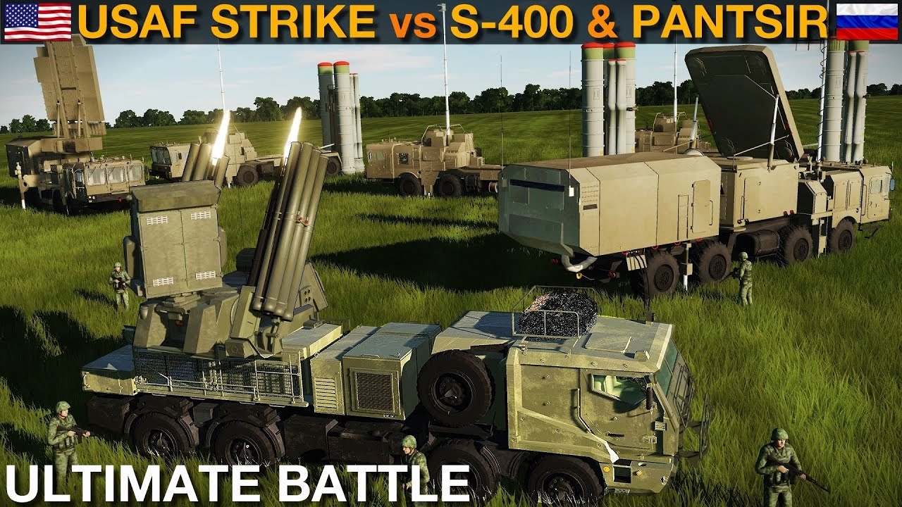Сможет ли удар ВВС США превзойти российскую сеть ПВО С-400/Панцирь (WarGames 49) | DCS
