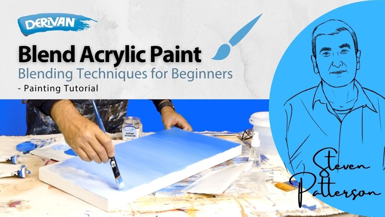 How to Blend Acrylic Paint – Blending Techniques for Beginners – Painting Tutorial