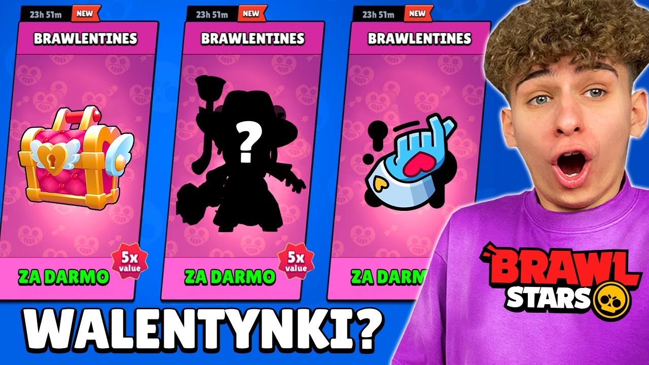 WSZYSTKO CO DOSTANIEMY ZA DARMO na WALENTYNKI w BRAWL STARS🥰 *MNÓSTWO PREZENTÓW*