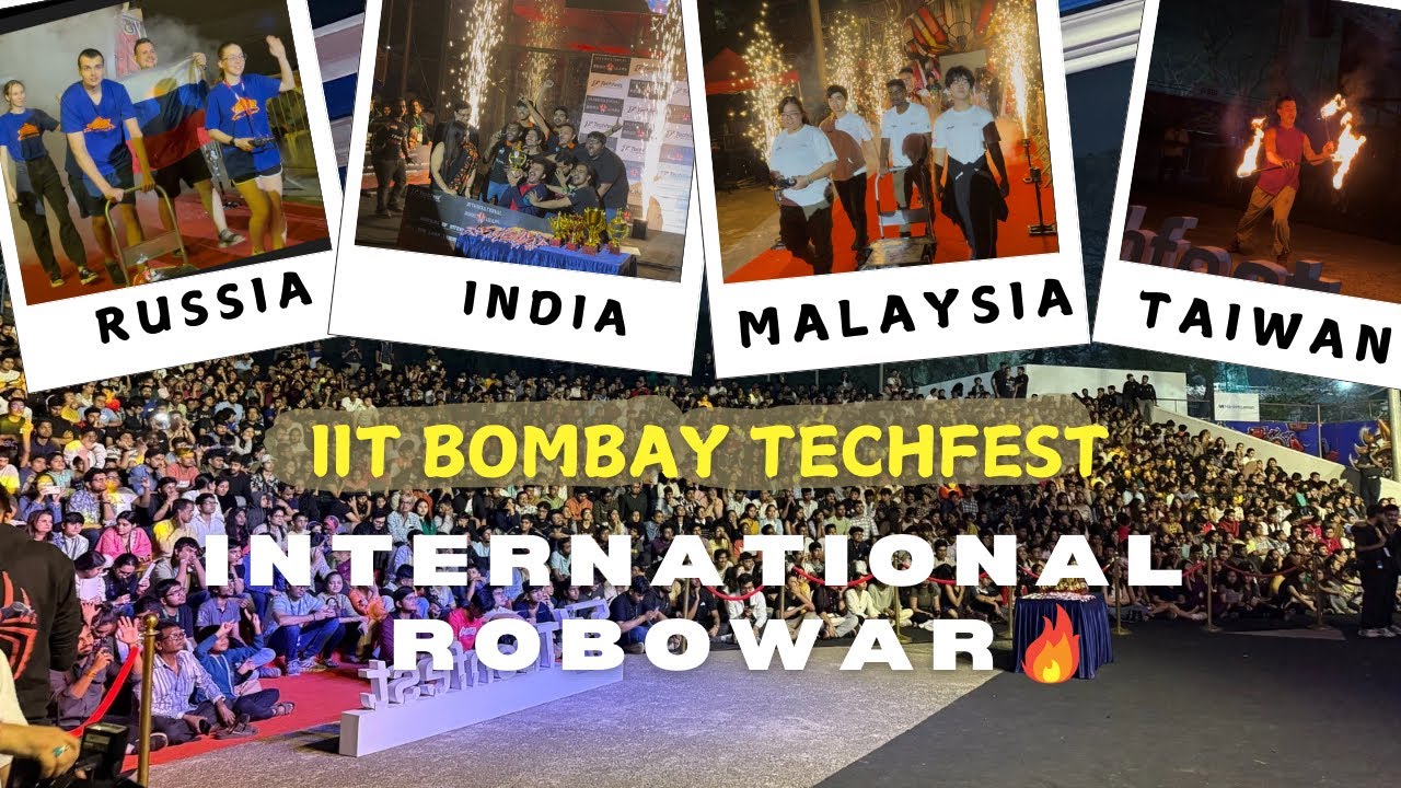 International Robowar of Asia's Largest Techfest ft. IIT Bombay 🔥