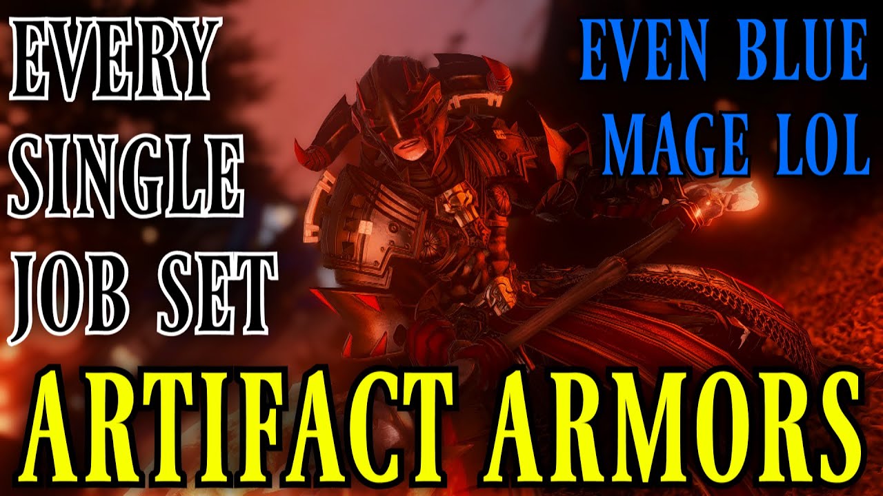 Every Job Armor Set +Dyes (FFXIV Artifact Armors)