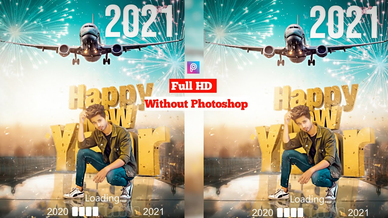Happy New year Photo Editing Video picsArt  New year photo editing 2021 New year editing picsArt