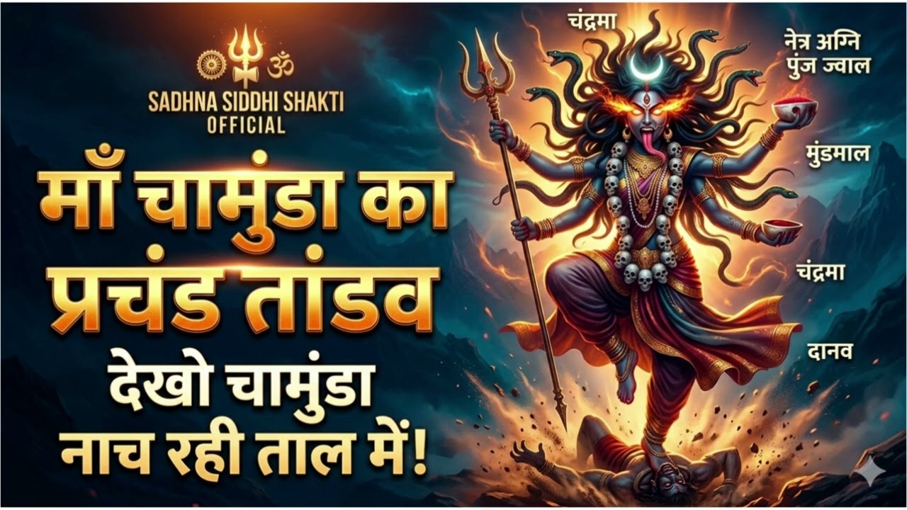 देखो चामुंडा नाच रही  ताल में | शक्तिशाली माता चामुंडा भजन