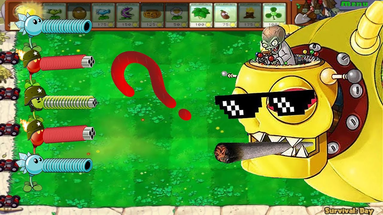 Army Pea Pvz Vs Dr Boss in Day time Battieground | Plants In Peril Plus 1.1