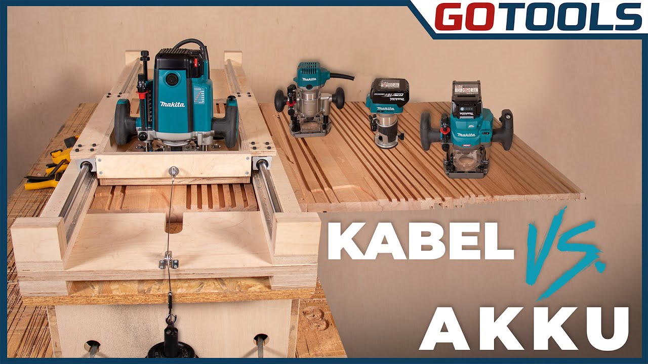 Makita Fräsen-Showdown: 18V vs. 40V vs. Kabel – So krass sind die Unterschiede!