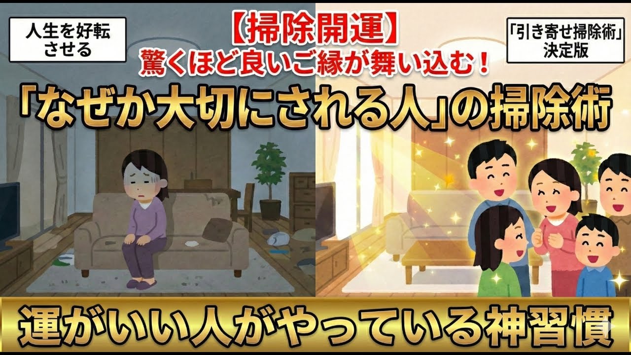 2ch掃除まとめ‼【掃除開運】驚くほど良いご縁が舞い込む!?人生を好転させる「引き寄せ掃除術」決定版【断捨離】【有益】