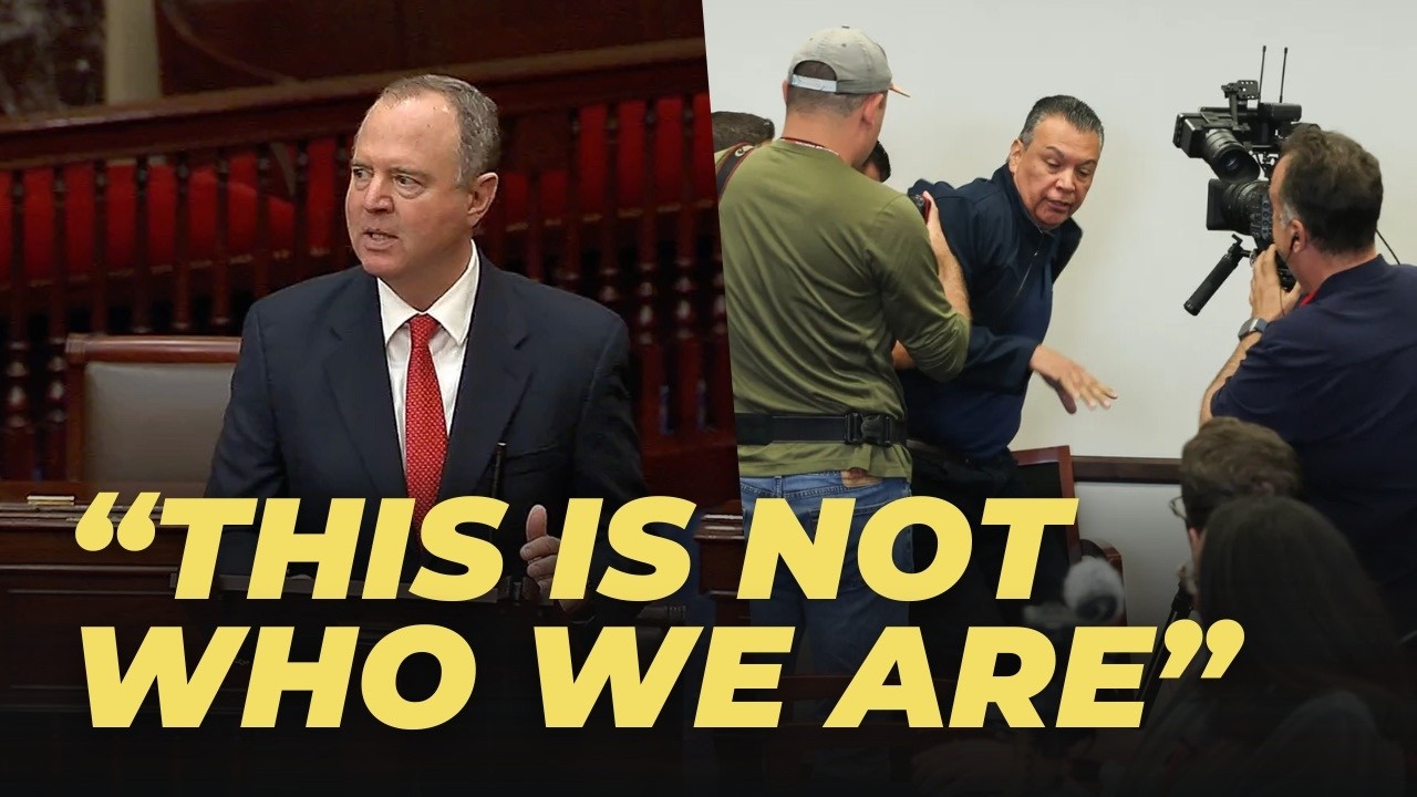 Schiff Takes Over Senate Floor to Blast Trump's Attack on Senator Padilla
