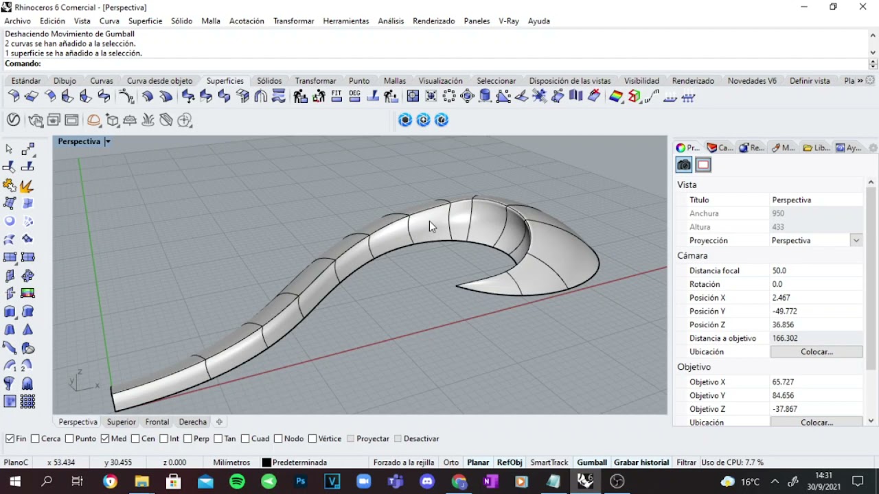 Filigranas 3D (Tutorial Rhinoceros en Español )