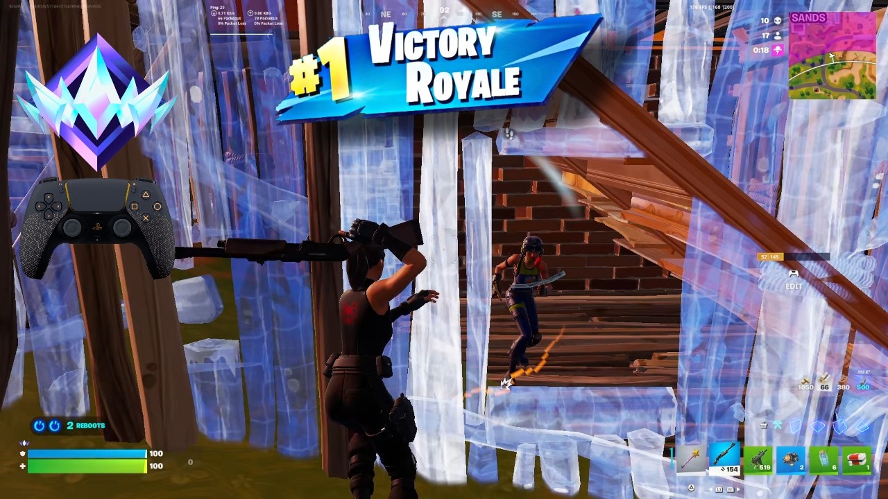 22 Kill Fortnite Unreal Ranked Reload | PS5 Controller Gameplay