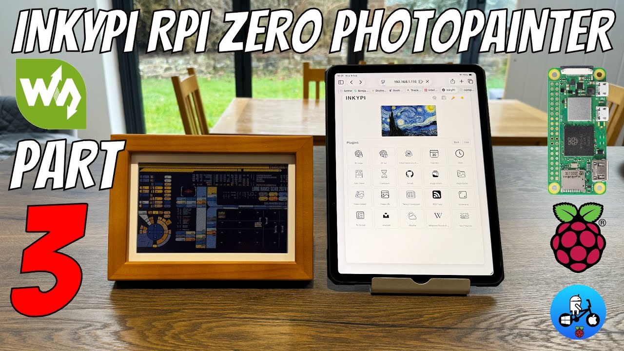 Полноцветный электронный дисплей Pi Zero 2W. InkyPi