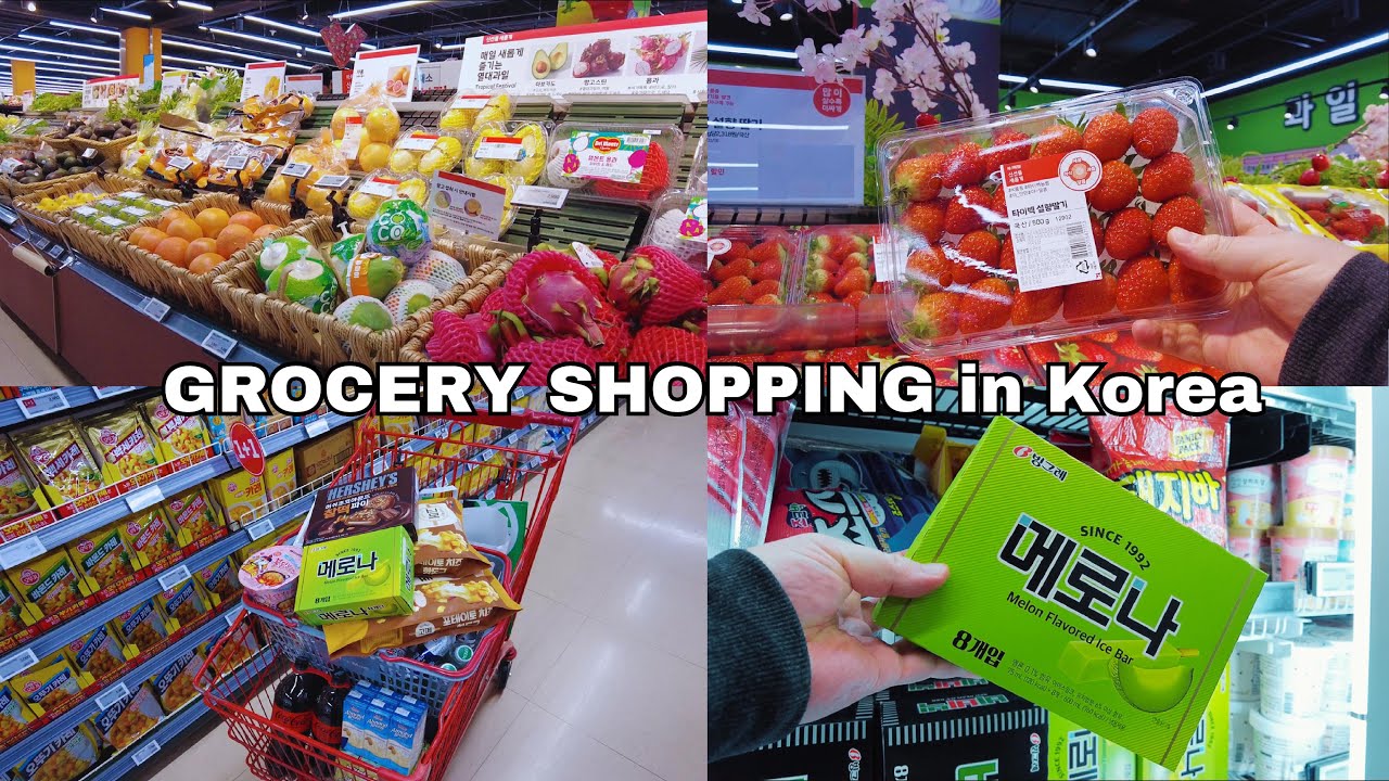 Grocery Shopping in Korea | Spring Grocery with Prices | Shopping in Korea | Korean Supermarket