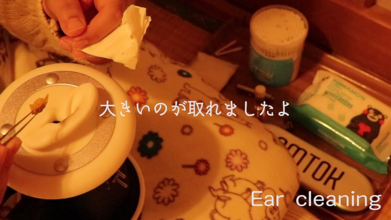 [ASMR] 和室で膝枕耳かき Ear Cleaning  [No Talking][ Japanese room]