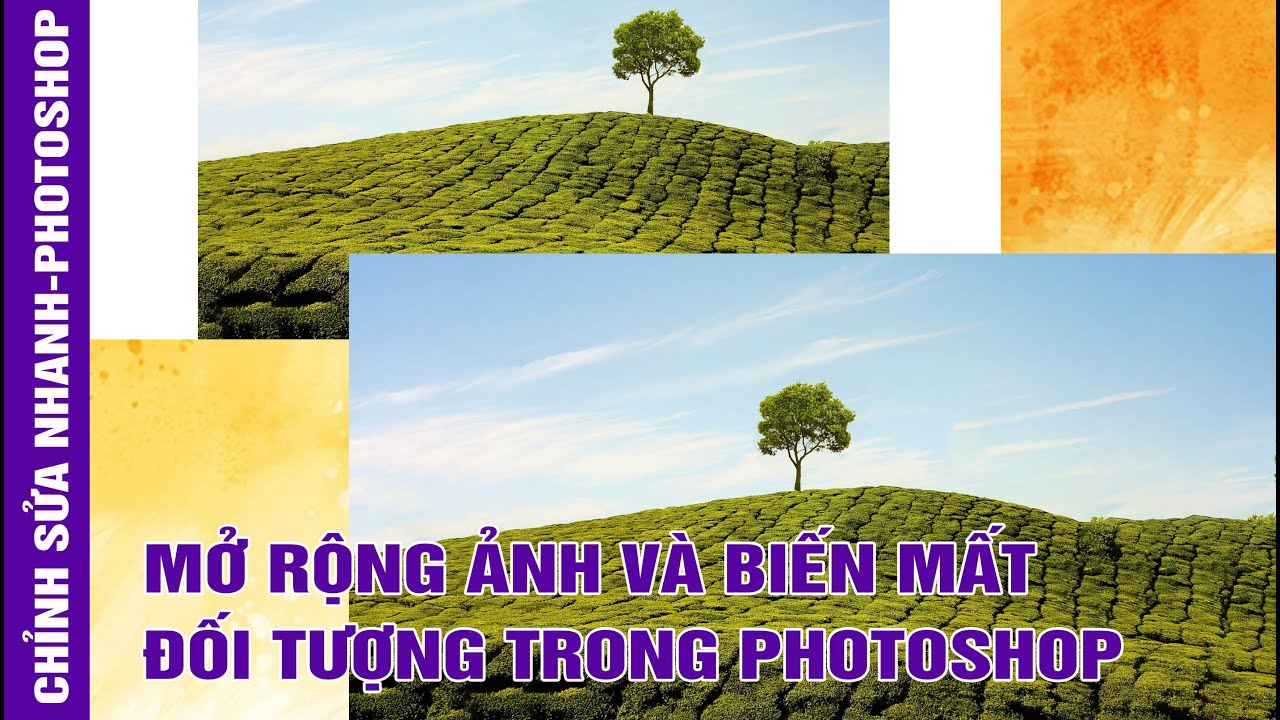 Mở rộng khoảng ảnh với Content Aware | Chỉnh sửa ảnh nhanh với photoshop.