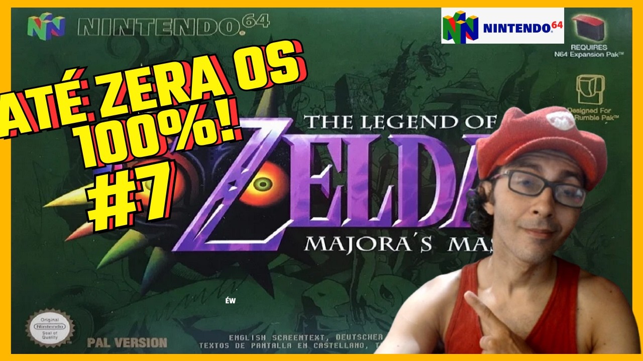 The Legend of Zelda: Majora's Mask direto do VIDEO GAME até zerar os 100% #7- Gameplay AO VIVO!