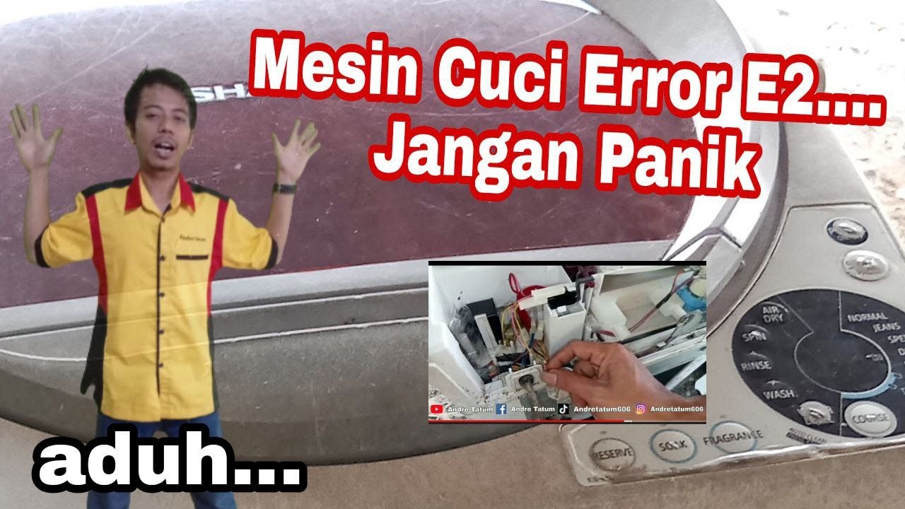 Mesin cuci Error E2...jangan panikk