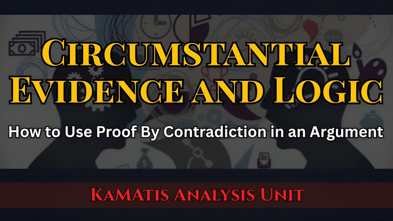 Circumstantial Evidence and Logic | How to use Proof By Contradiction in an argument