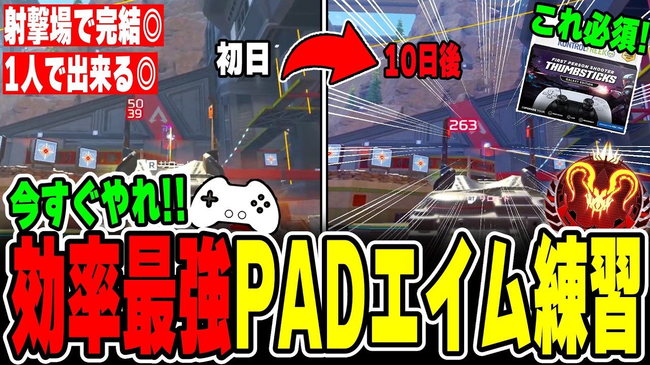 【最短上達】一人でできる無駄ゼロの最強エイム練習方法を完全解説【APEX LEGENDS】