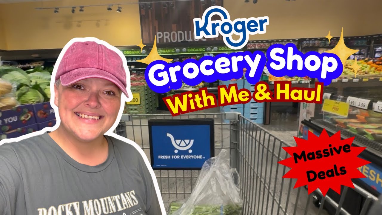 Покупки в Kroger вместе со мной и обзор покупок | Огромные скидки на продукты на этой неделе!