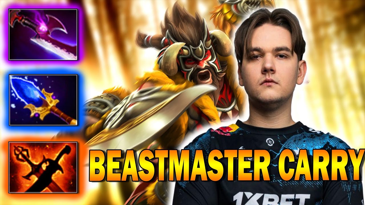 DOTA 2 - YATORO'S BEASTMASTER SAFE LANE IS SO INSANE | BEST PRO CARRY IN IMMORTAL RANKED | FULL GAME