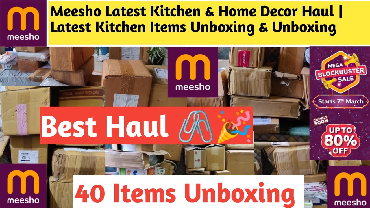 Meesho Latest Kitchen & Home Decor Haul | Latest Kitchen Items Unboxing & Unboxing | #meesho #sale 