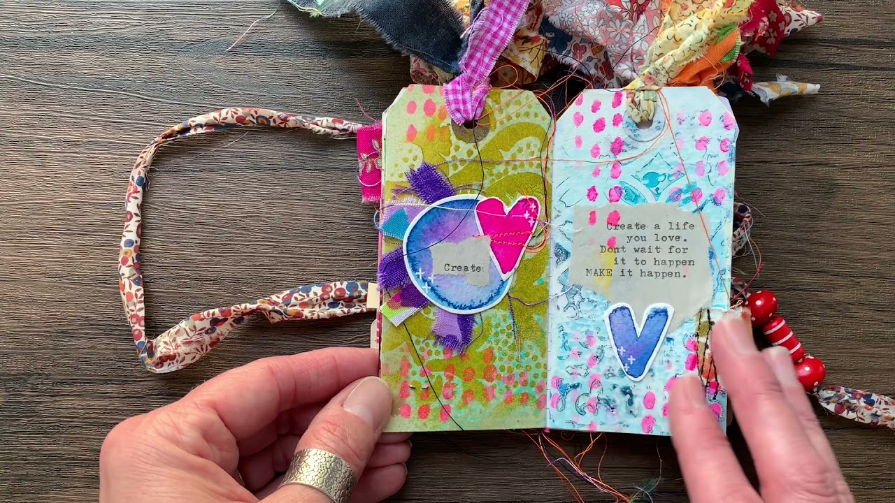 Tag Journal Collaboration with Tina Walker & Other Fabulous Artists for StencilGirl