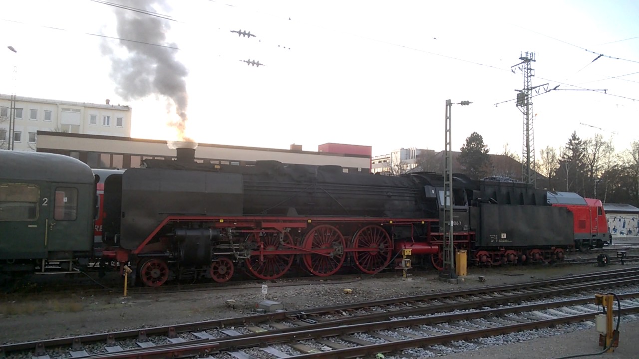 Steam Locomotive at Station Munich East