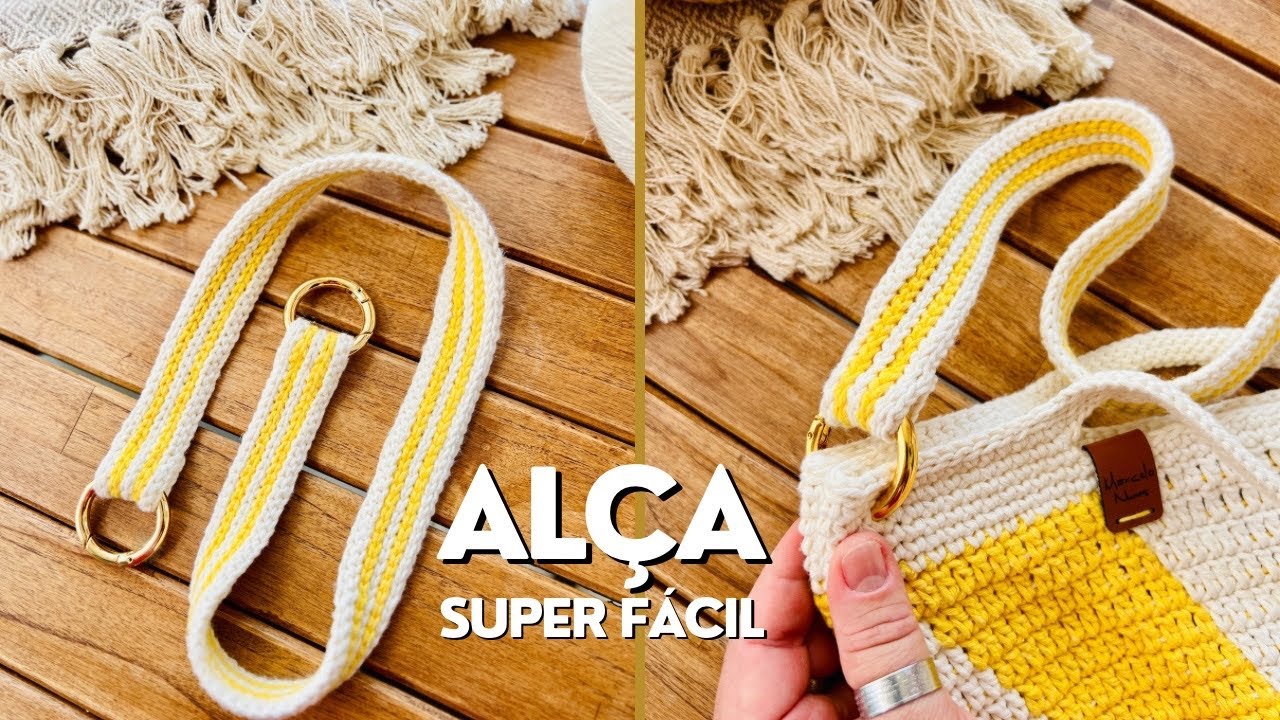 AL&Ccedil;A DE CROCH&Ecirc; PARA BOLSA - SUPER F&Aacute;CIL E PR&Aacute;TICA LOLLIPOP- PASSO A PASSO POR @MarceloNunesCroche