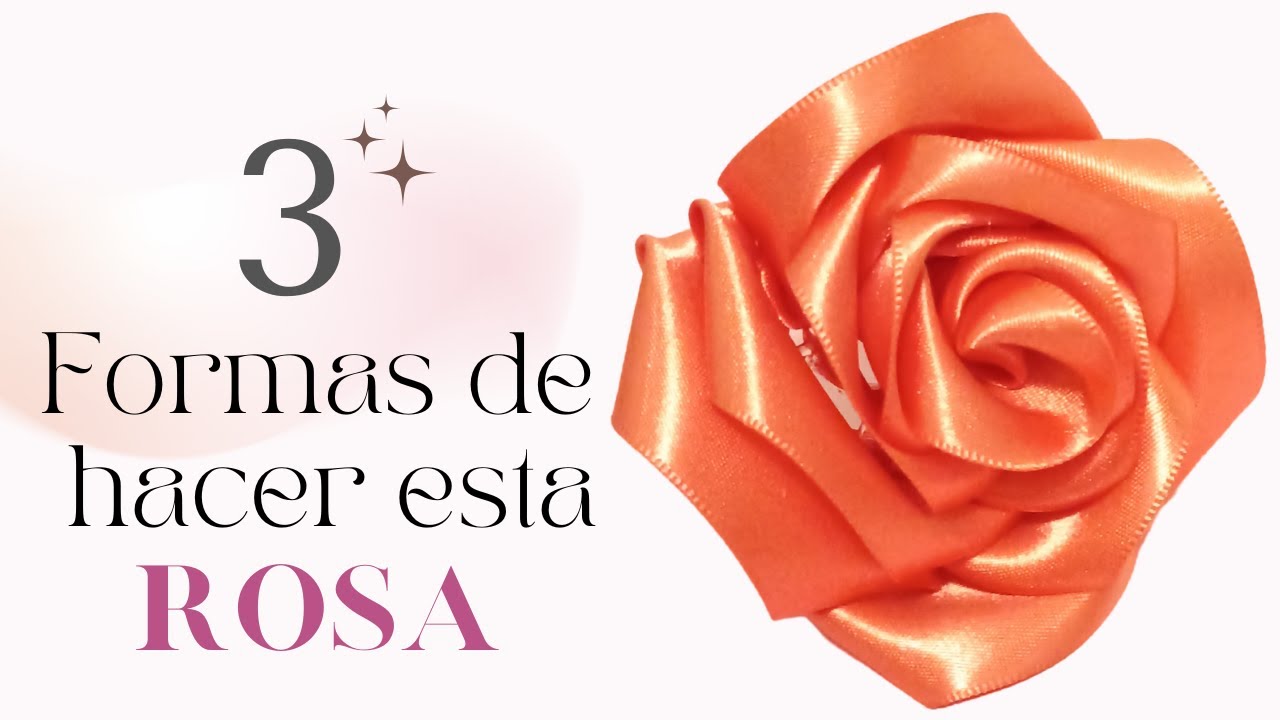 como hacer rosas con list&oacute;n ( Tres formas de hacer los p&eacute;talos)