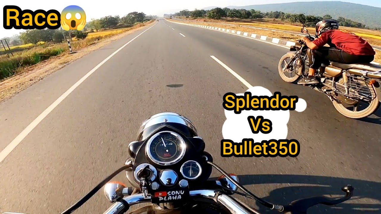 Bullet 350 против Splendor Race 😱 Это весело 😍