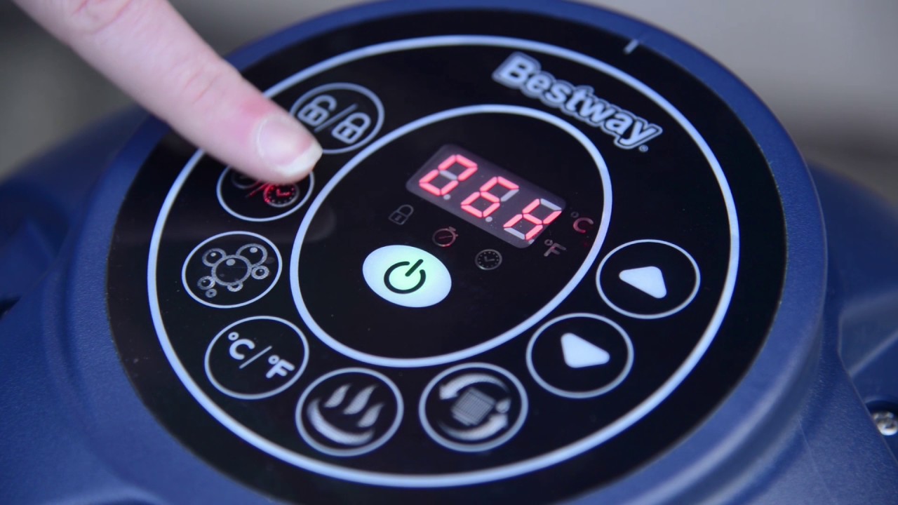 Lay-Z-Spa Pump/Heater - How to use the Timer Function