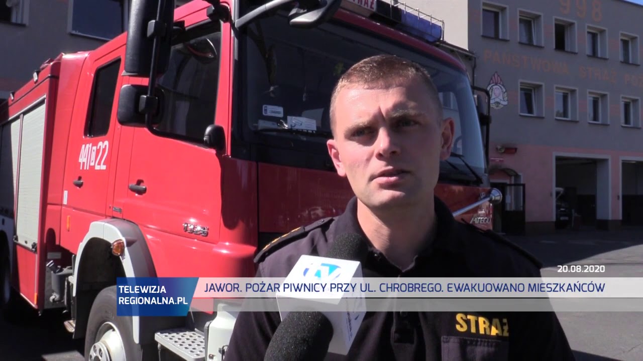 JAWOR. Pożar piwnicy przy ul. Chrobrego