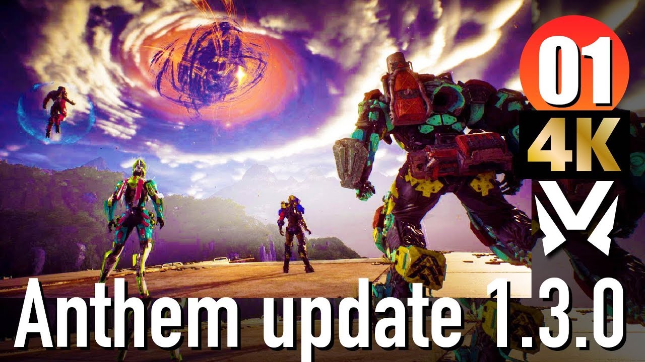 #01 4K Anthem update 1.3.0 -  アンセム 槍の穂先 ドミニオンの活動を調査する  Xbox One X